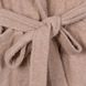 Мужской махровый халат на поясе Arya Miranda Soft Бежевый шалька S - фото