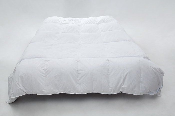 Одеяло IGLEN Climate-comfort 100% пух серый облегченное фото