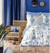 Новогоднее постельное белье Karaca Home Felinda mavi 2019-2 голубой - полуторное: хлопок, ранфорс - фото