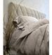 Льняное постельное белье Beik-Morandi Milfey Grey, Двуспальный Евро - фото