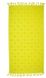 Махровий рушник банний 90 х 160 Barine Whale lime желтый - фото