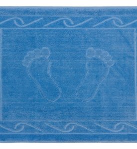 Махровое полотенце для ног Hobby Hayal синий 700 г/м2