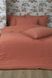 Льняное постельное белье креп Евро Buldans Agora kiremit 50% хлопок, 50% лен - фото