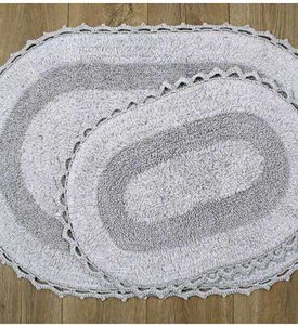 Набор ковриков Irya - Vermont a.gri светло-серый фото