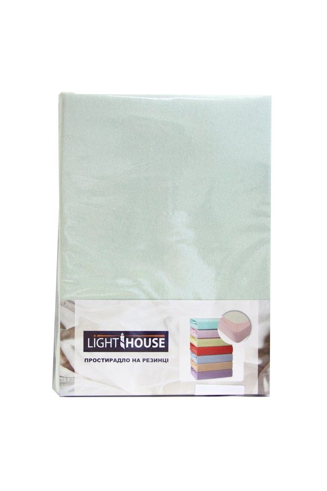 Простынь на резинке LightHouse трикотажная мятный фото