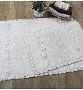 Набор ковриков для ванной Irya Waltz bej, Комплект 2 шт - 40 x 60 см + 60 x 90 см