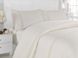 Постільна білизна сатин євро Altinbasak Lace кремовий 100% бавовна - фото