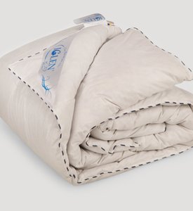 Одеяло IGLEN Roster 70% пуха, 30% мелкого пера зимнее, Односпальный, 140 х 205 см