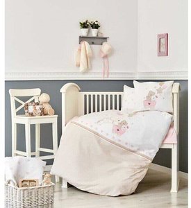 Постельное белье для новорожденных Karaca Home Pretty 2018-1 100% хлопок