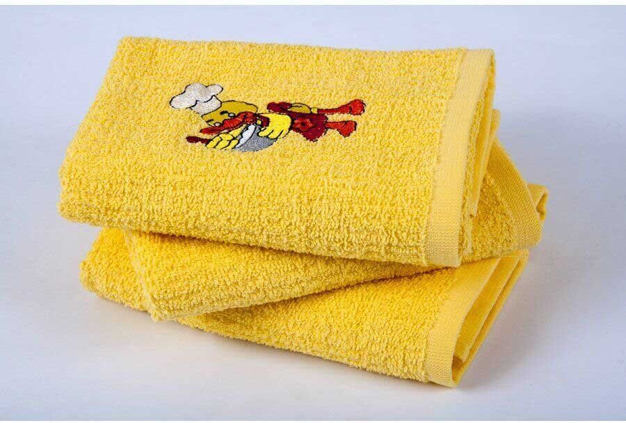 Рушник кухонний Lotus вишивка - Duck жовтий фото