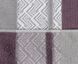 Махровое полотенце лицевое 50 х 90 Hobby NAZENDE сливовый/серый - фото