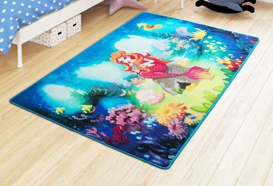 Килимок в дитячу кімнату Confetti Mermaid Mavi фото