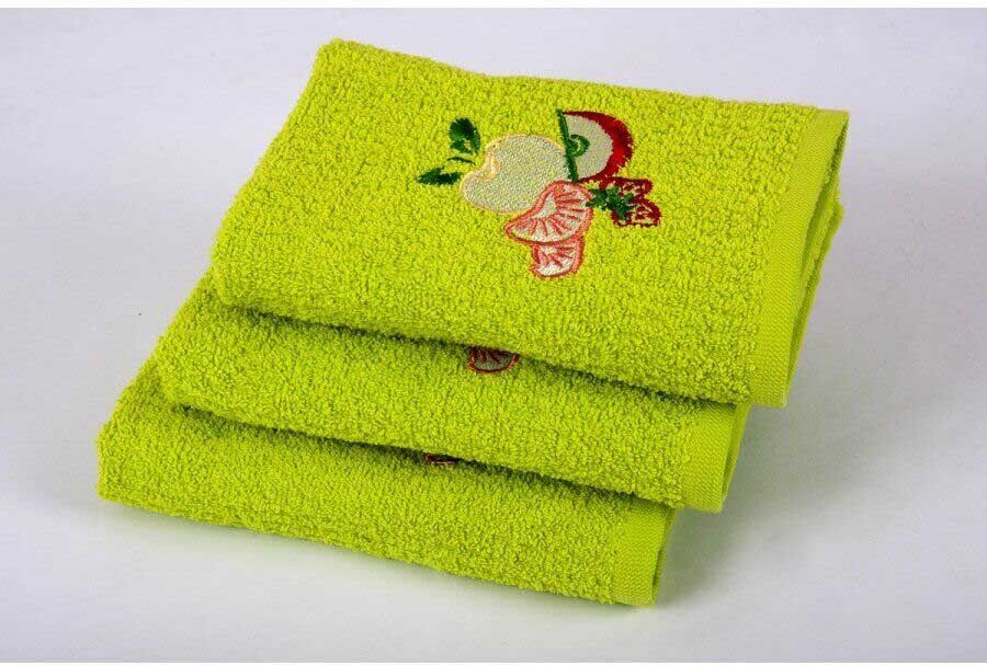 Рушник кухонний Lotus вишивка - Fruit зелений фото