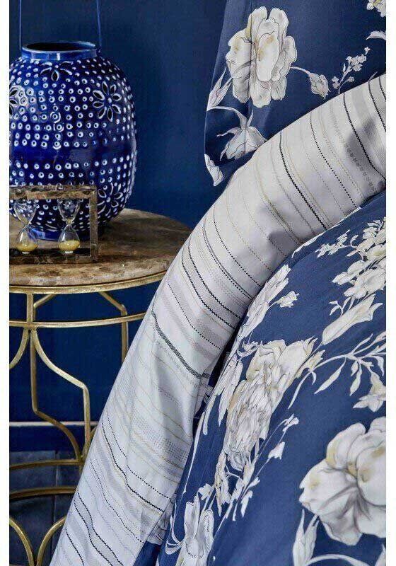 Постельное белье Karaca Home Elvira lacivert 2019-1 синий фото