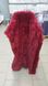 Покривало хутряне бавовняне (искусственный мех 2кг) Длинный ворс (бордовый) євро 220 х 240 см - фото