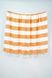 Бавовняний плед Barine Deck Throw Orange, 135 х 160 см - фото