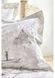 Постельное белье Karaca Home Akina gri 2019-2 серый - полуторное: хлопок, ранфорс - фото