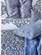 Постільна білизна сатин з покривалом і пледом євро Karaca Home Camilla indigo 2020-2 - фото