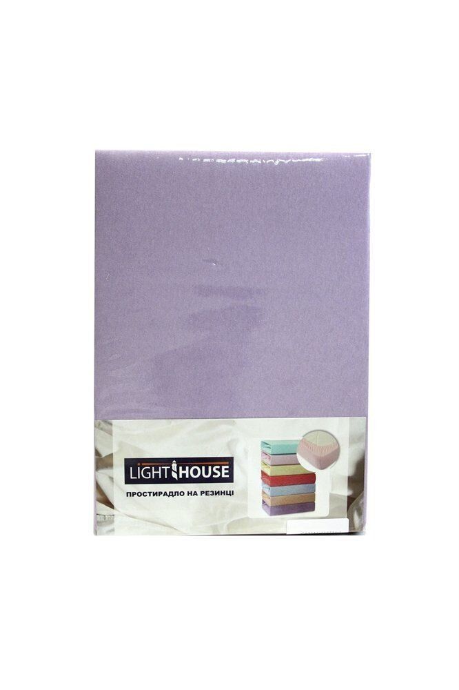 Простынь на резинке LightHouse трикотажная сиреневый фото