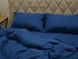 Льняное постельное белье Beik-Morandi Утро в Провансе Dark Blue, Двуспальный Евро - фото