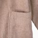 Чоловічий махровий халат на поясі Arya Miranda Soft Бежевый шалька S - фото