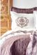 Постельное белье с покрывалом и пледом Евро Karaca Home Chester murdum 2020-1 - фото