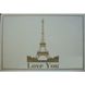 Постельное белье сатин семейное 3D Love You Париж 100% хлопок - фото