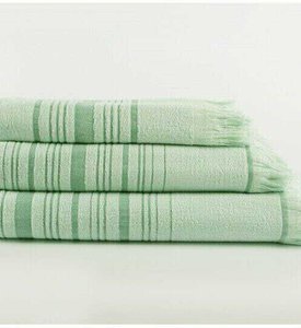 Бамбуковое полотенце махровое лицевое Irya One зеленый