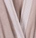Чоловічий махровий халат на поясі Arya Zeus микро коттон Бежевый 3XL - фото