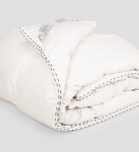 Одеяло IGLEN Roster Royal Series белый пух зимнее, Полуторный, 160 х 215 см