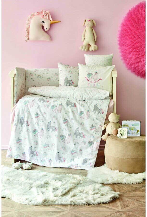 Детский набор в кроватку для младенцев Karaca Home Digna pembe фото