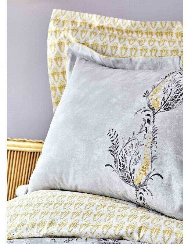 Набор постельного белья с покрывалом Karaca Home Veronica gri 2020-1 серый фото