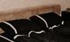 Льняное постельное белье Beik-Morandi льняное черное, Семейный - фото