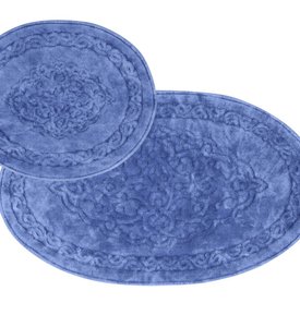 Набір килимків Arya Antik Блакитний - 60 х 100 см; 50 х 60 см