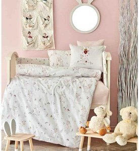 Детский набор в кроватку для младенцев Karaca Home Doe pembe - набор детский: хлопок, ранфорс
