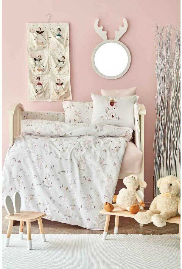 Детский набор в кроватку для младенцев Karaca Home Doe pembe фото