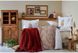 Набор постельного белья с пледом Karaca Home Paula kiremit 2019-1 кирпичный, Двуспальный Евро - фото