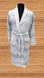 Халат мужской длинный хлопок Gursan, светло-голубой - фото