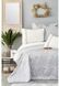 Набор постельного белья с покрывалом Karaca Home Carolina gri 2019-2 серый - евро: хлопок, ранфорс - фото