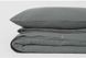 Льняное постельное белье Евро Barine Serenity grey 45% хлопок, 55% лен - фото