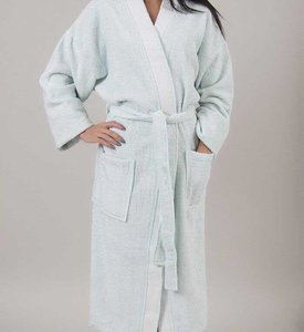 Жіночий махровий халат на поясі DECO BIANCA 52001 V1 MINT L/XL