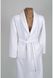 Женский махровый халат на поясе Lotus Soft Collection Велюр V1 белый S - фото