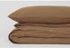 Льняное постельное белье Евро Barine Serenity indian tan 45% хлопок, 55% лен - фото
