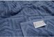 Махровая простынь Lotus Geo синий евро, 200 х 220 см - фото