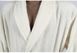 Мужской махровый халат на поясе Penelope Prina ecru молочный S - фото