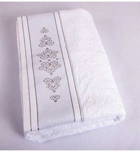 Полотенце Shamrock Ottoman белый, Для рук и лица - 50 х 90 см