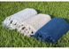 Махровое полотенце банное 90 х 150 BULDANS CAKIL DENIM синий 680 г/м2 - фото