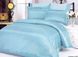 Атласное постельное белье Евро Le Vele Jakaranda LAGON низ 100% хлопок, верх искусственный шелк - фото