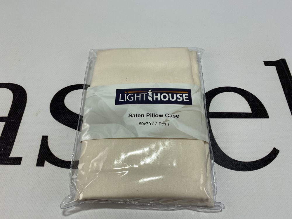 Наволочка LightHouse сатин кремовий фото