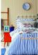 Подростковое постельное белье с покрывалом пике Karaca Home Challenge mavi 100% хлопок - фото